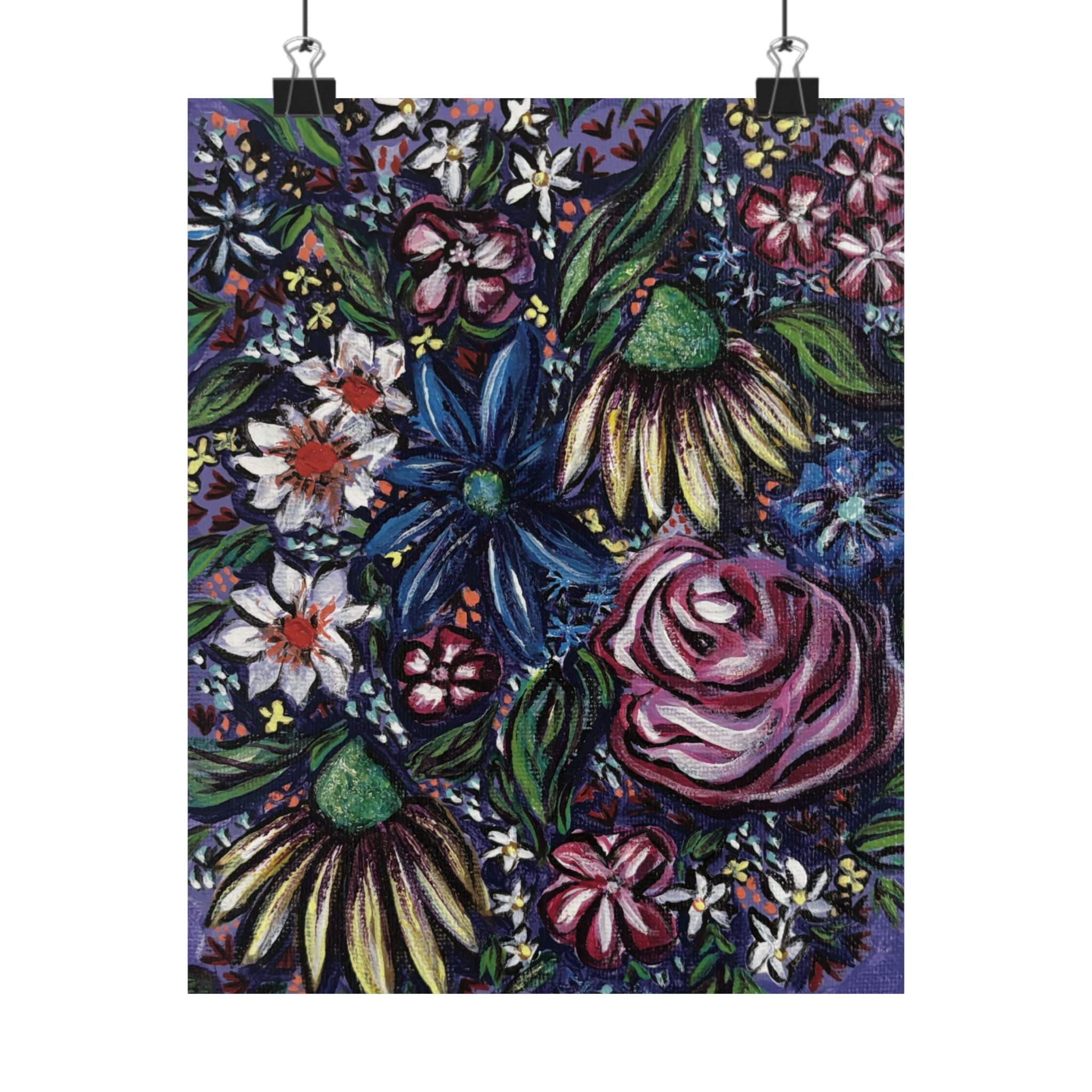 Maddie's Flowers Print