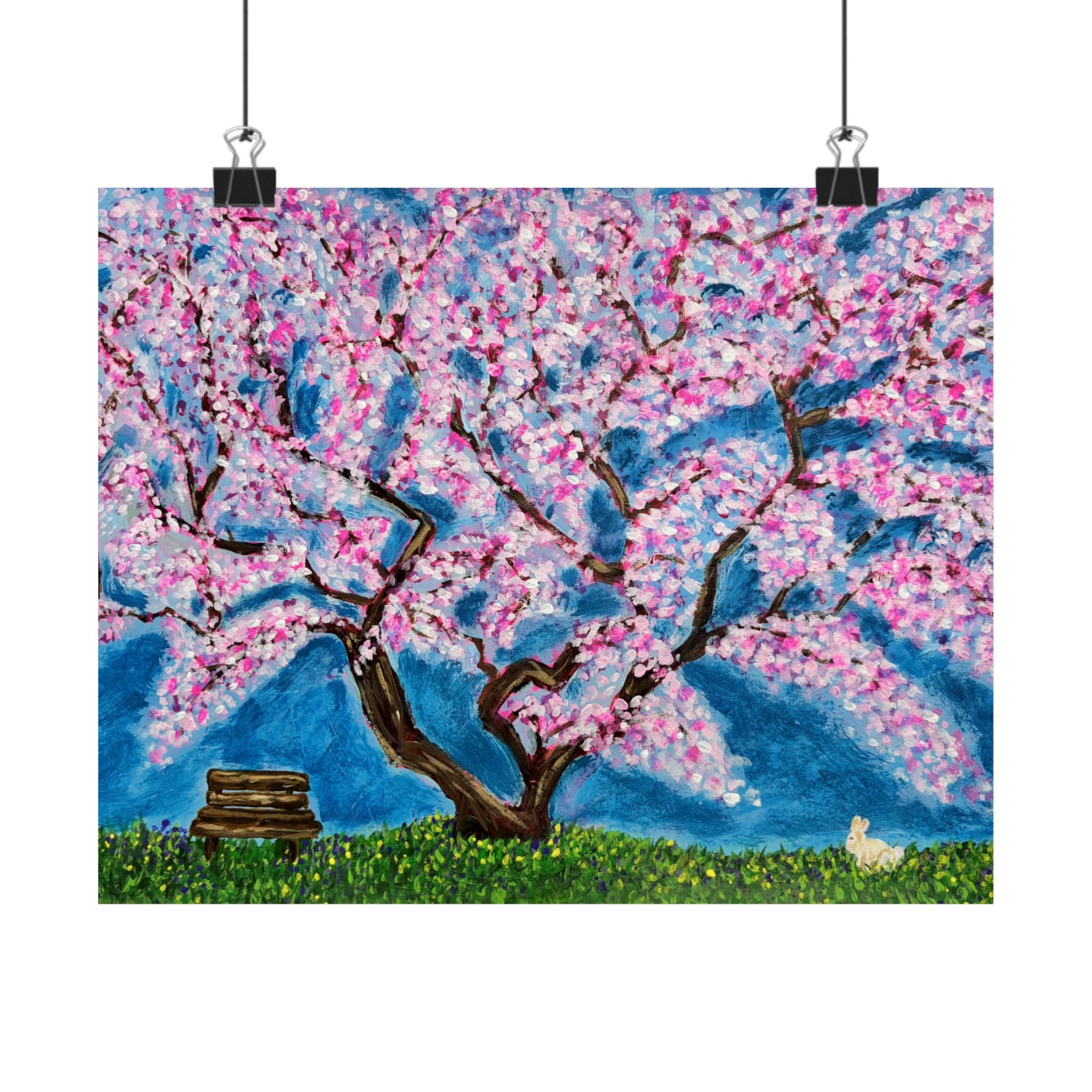 Blossoming Cherry Tree Print