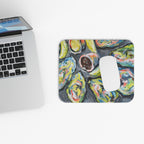 Avocado Art Mouse Pad — Colorful Abstract Avocado Desk Mat