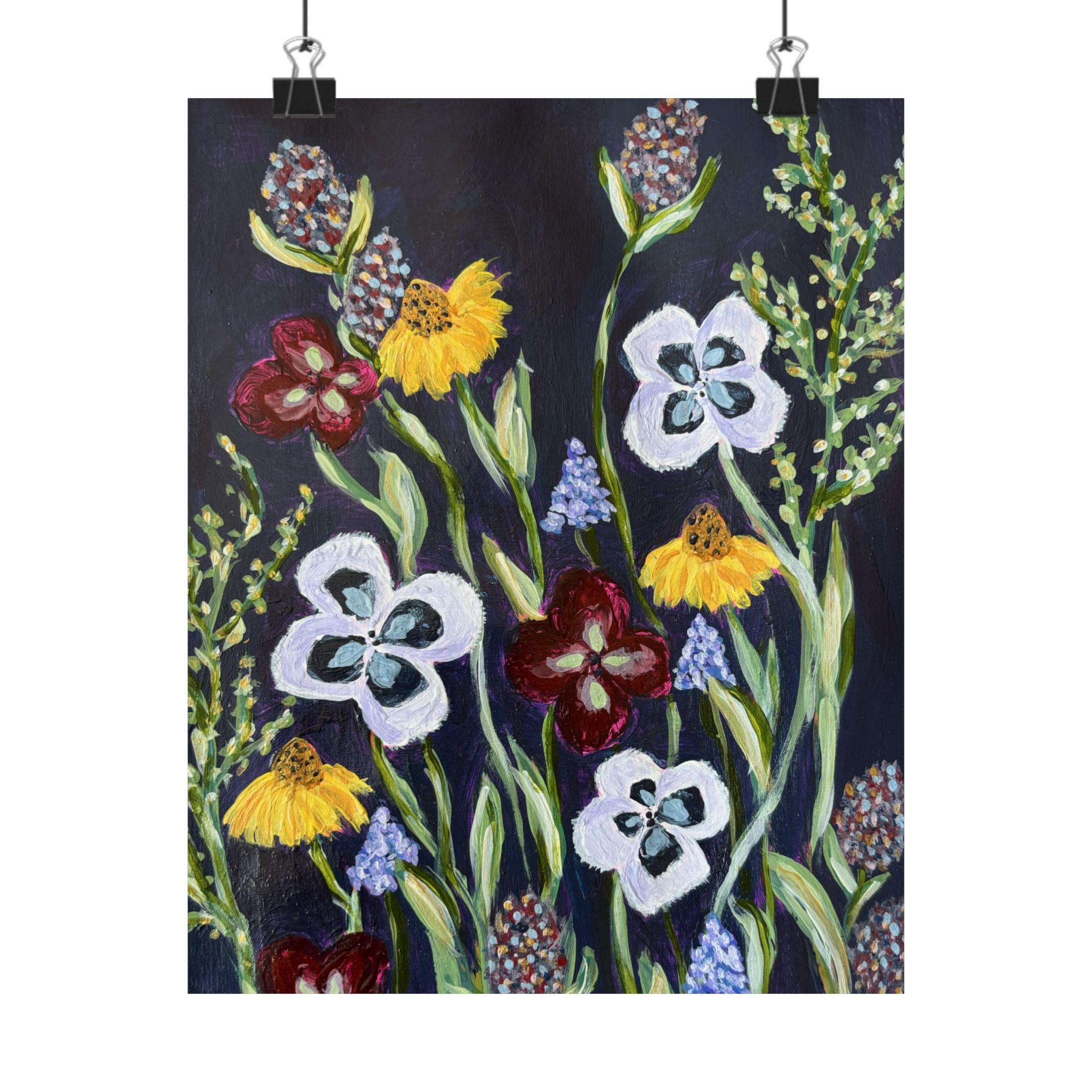 Vintage Florals Print