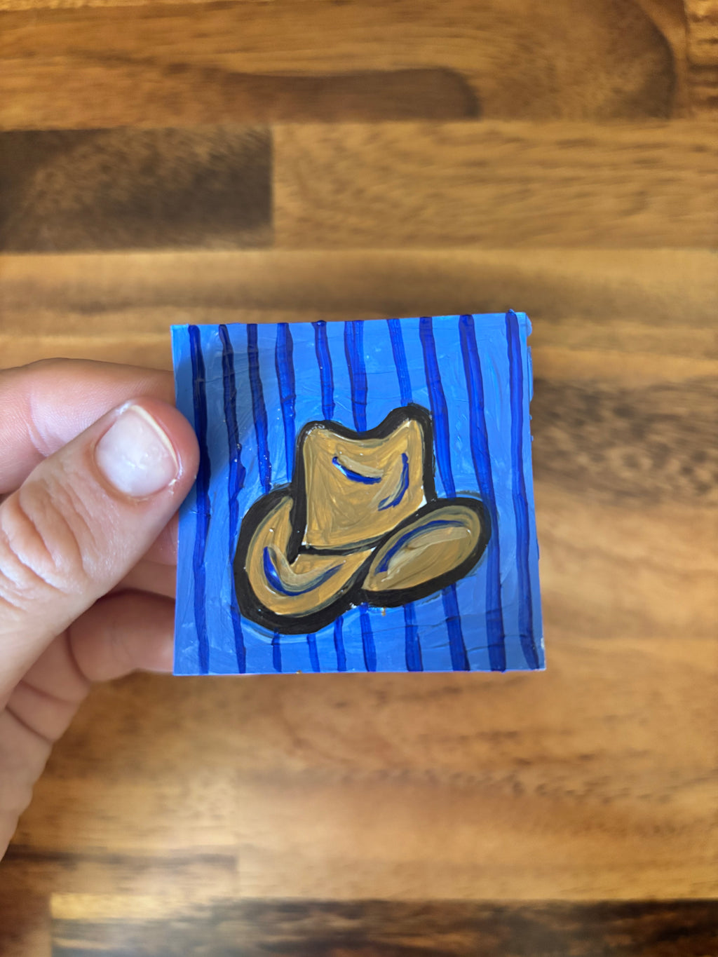 2x2 Mini Framed Western Hat
