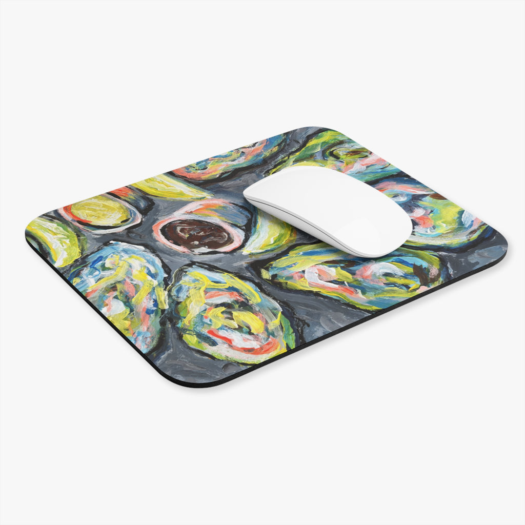 Avocado Art Mouse Pad — Colorful Abstract Avocado Desk Mat