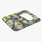 Avocado Art Mouse Pad — Colorful Abstract Avocado Desk Mat
