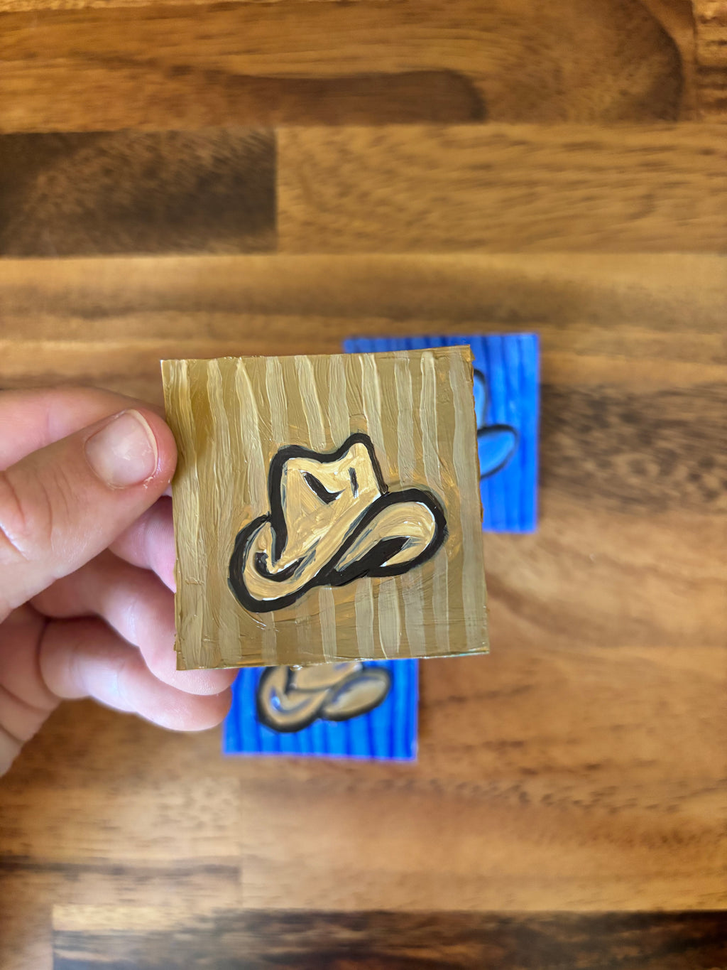 2x2 Mini Framed Western Hat