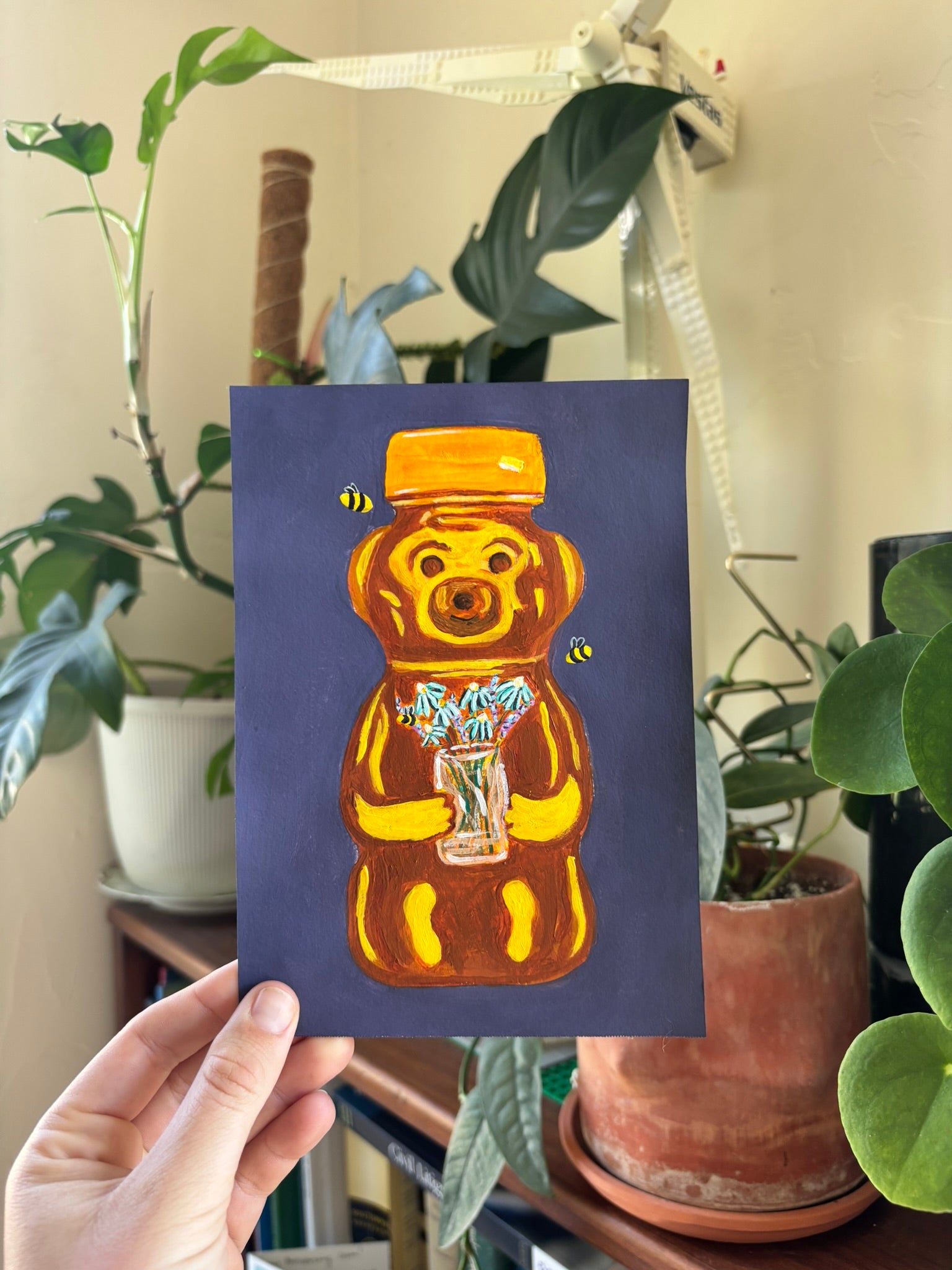 Honey Bear, 5"x7" Original