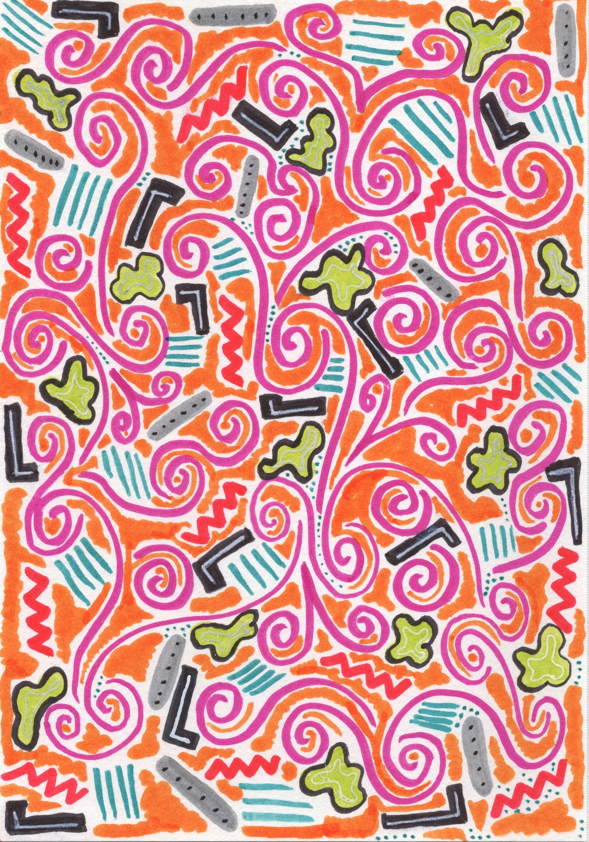 Retro Adventure, 10"x7" Original