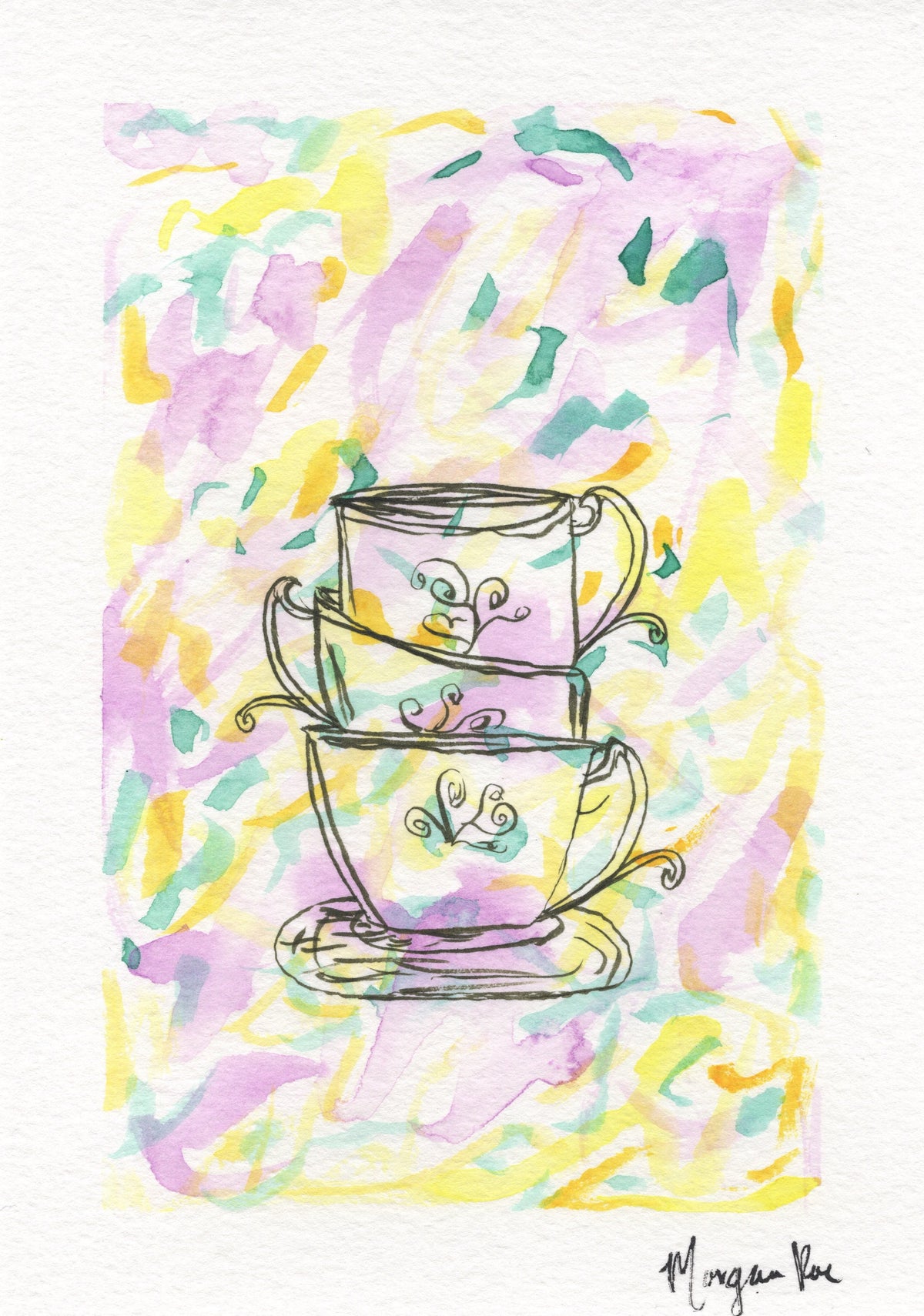Sittin Pretty, 5"x7" Original